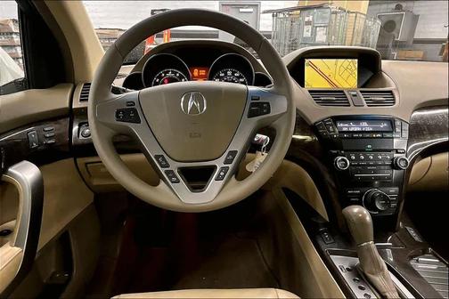 Aspen White Pearl 2010 Acura MDX 3.7L Technology