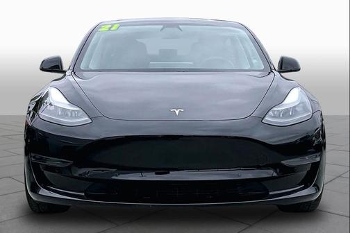 Solid Black 2021 Tesla Model 3 Standard Range Plus