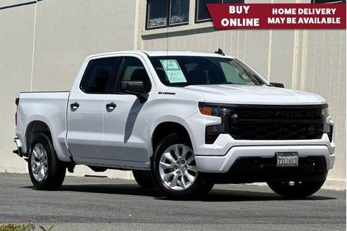 Summit White 2023 Chevrolet Silverado 1500 Custom