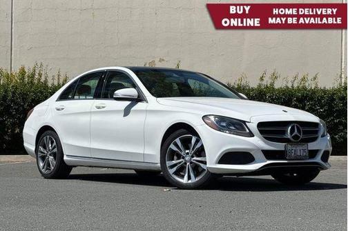White 2015 Mercedes-Benz C-Class 4MATIC