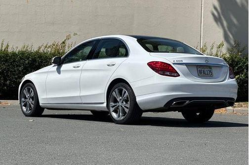 White 2015 Mercedes-Benz C-Class 4MATIC
