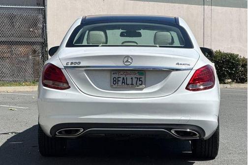 White 2015 Mercedes-Benz C-Class 4MATIC