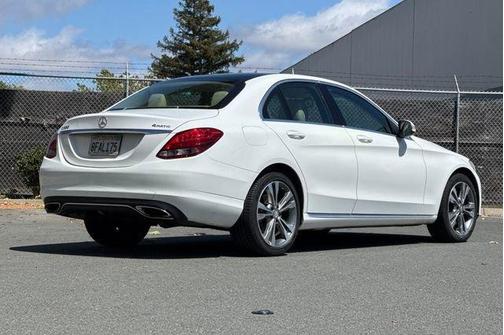 White 2015 Mercedes-Benz C-Class 4MATIC