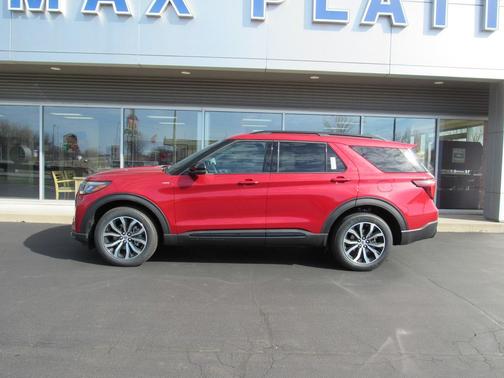 Rapid Red Metallic Tinted Clearcoat 2026 Ford Explorer ST-Line