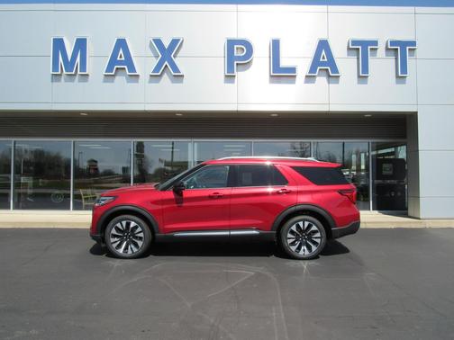 Rapid Red Metallic Tinted Clearcoat 2026 Ford Explorer Platinum