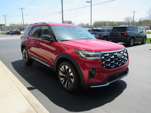 Rapid Red Metallic Tinted Clearcoat 2026 Ford Explorer Platinum