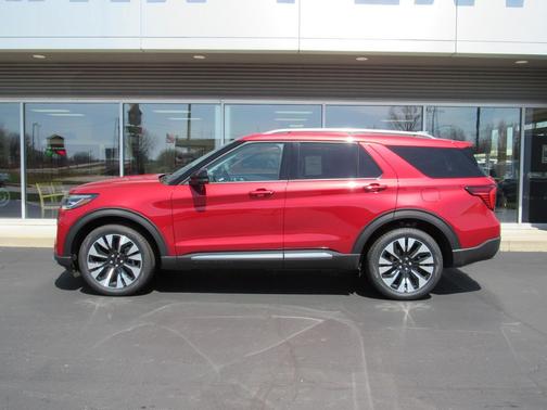 Rapid Red Metallic Tinted Clearcoat 2026 Ford Explorer Platinum