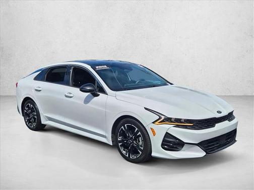 Glacial White Pearl 2021 Kia K5 GT-Line