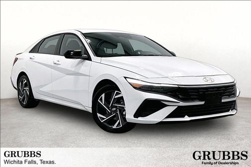 Serenity White 2025 Hyundai ELANTRA HEV SEL Sport