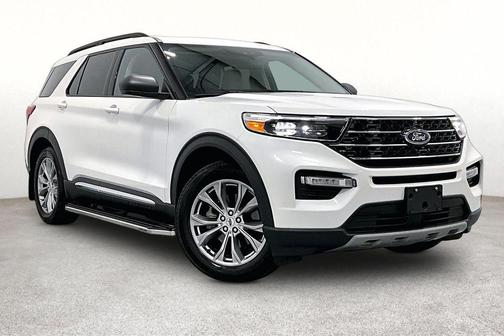 Star White Metallic Tri-Coat 2023 Ford Explorer XLT