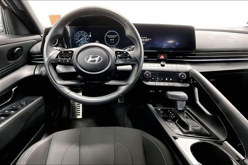 Serenity White 2025 Hyundai ELANTRA HEV SEL Sport