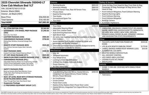 2025 Chevrolet Silverado 3500 LT