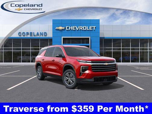 Radiant Red Tintcoat 2026 Chevrolet Traverse LT