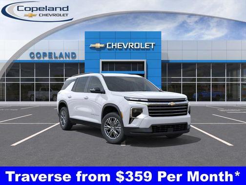 Summit White 2026 Chevrolet Traverse LT