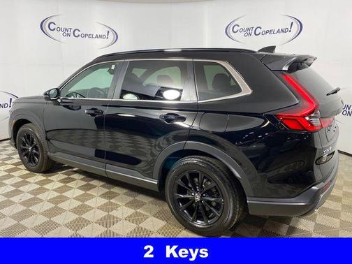 Crystal Black Pearl 2025 Honda CR-V Hybrid Sport AWD