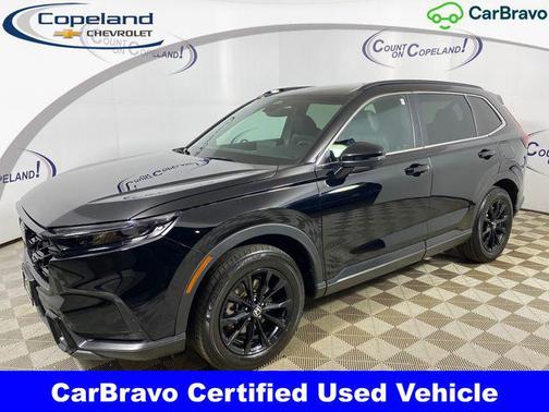 Crystal Black Pearl 2025 Honda CR-V Hybrid Sport AWD