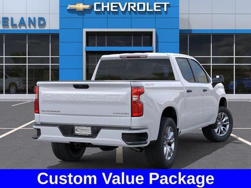 Summit White 2026 Chevrolet Silverado 1500 Custom
