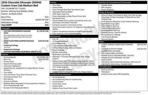 2026 Chevrolet Silverado 2500 Custom