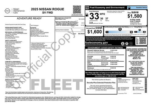 Deep Ocean Blue Pearl 2025 Nissan Rogue SV