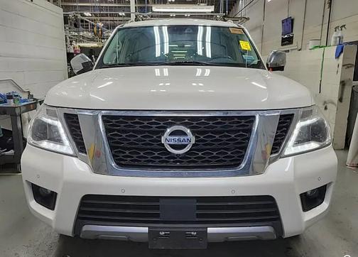Pearl White Tricoat 2019 Nissan Armada Platinum