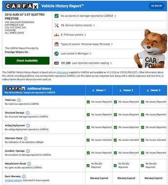 2016 Audi A7 3.0T Premium Plus