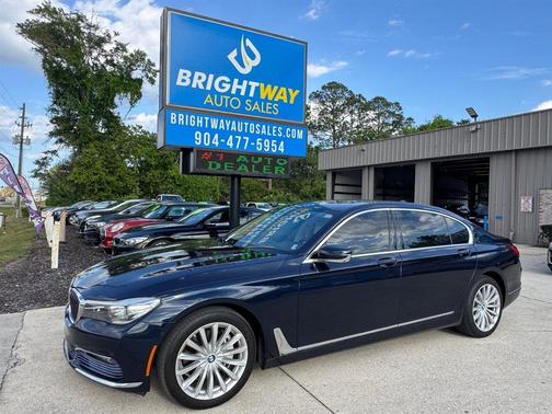 Dark Blue 2016 BMW 740 i