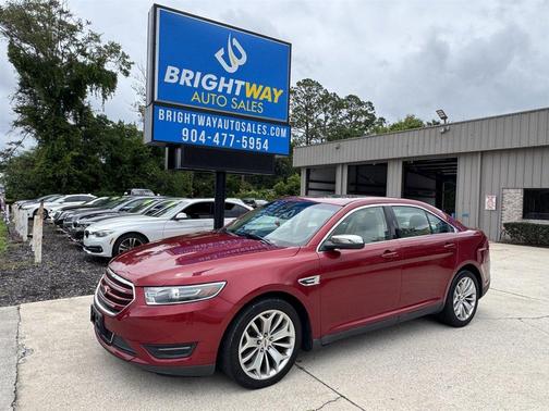 Red 2018 Ford Taurus Limited