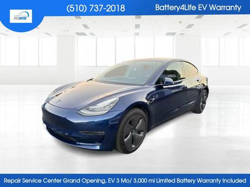 Deep Blue Metallic 2018 Tesla Model 3 Long Range