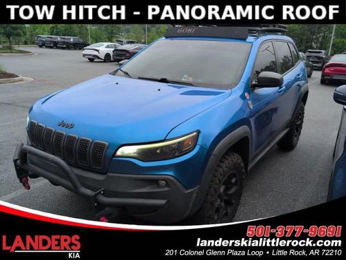 Hydro Blue Pearlcoat 2019 Jeep Cherokee Trailhawk Elite