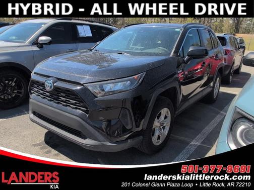 Midnight Black Metallic 2021 Toyota RAV4 Hybrid LE