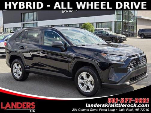 Midnight Black Metallic 2021 Toyota RAV4 Hybrid LE