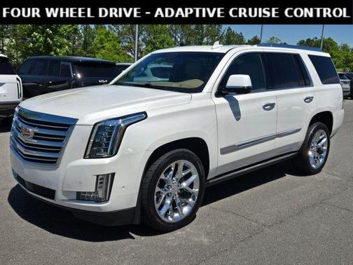 Crystal White Tri-Coat 2018 Cadillac Escalade Platinum