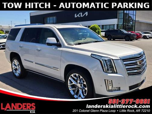 Crystal White Tri-Coat 2018 Cadillac Escalade Platinum