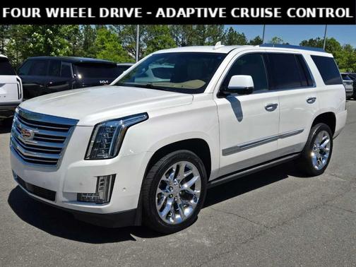 Crystal White Tri-Coat 2018 Cadillac Escalade Platinum