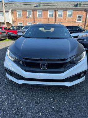 Platinum White Pearl 2020 Honda Civic Sport