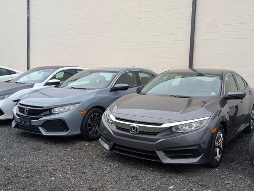 Modern Steel Metallic 2018 Honda Civic LX
