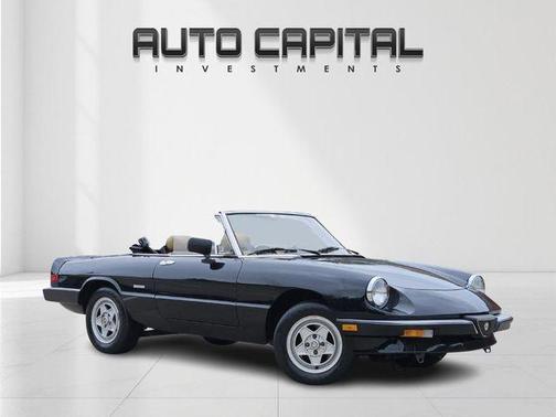 Black 1989 Alfa Romeo Spider Veloce