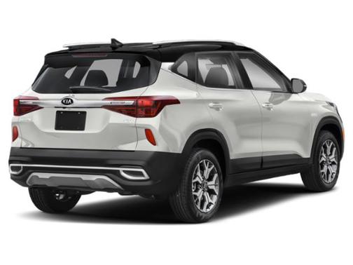 Clear White/Black Roof 2021 Kia Seltos S