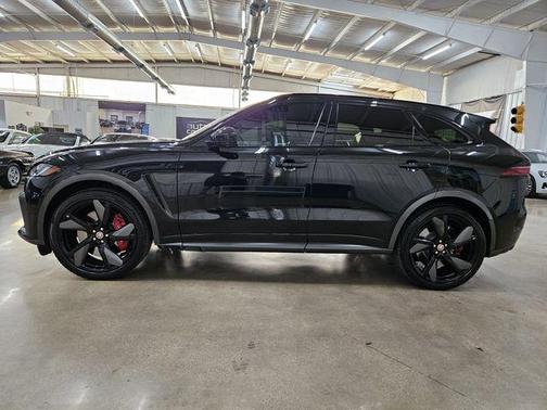 Santorini Black 2021 Jaguar F-PACE SVR P550 AWD Automatic