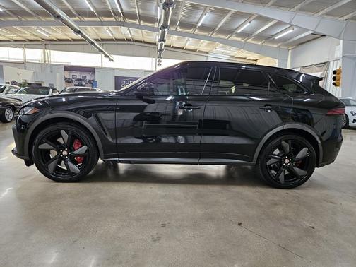 Santorini Black 2021 Jaguar F-PACE SVR P550 AWD Automatic