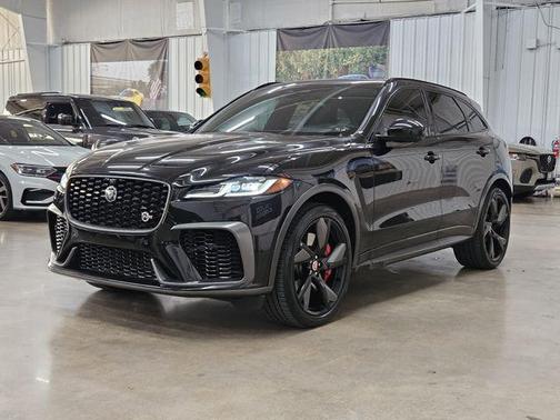 Santorini Black 2021 Jaguar F-PACE SVR P550 AWD Automatic