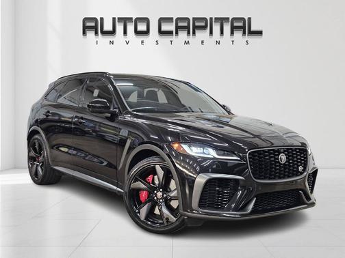Santorini Black 2021 Jaguar F-PACE SVR P550 AWD Automatic