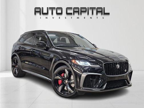 Santorini Black 2021 Jaguar F-PACE SVR P550 AWD Automatic