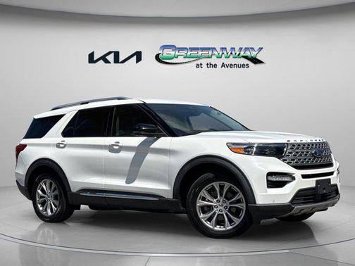 Star White Metallic Tri-Coat 2020 Ford Explorer Limited