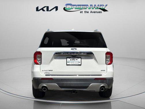 Star White Metallic Tri-Coat 2020 Ford Explorer Limited