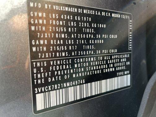 2022 Volkswagen Taos 1.5T S