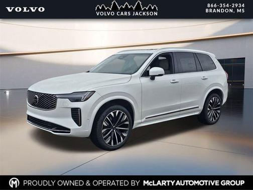 Crystal White Pearl 2026 Volvo XC90 Plus, B6 AWD Gas (mild hybrid), Gasoline, Bright, 7 Seats