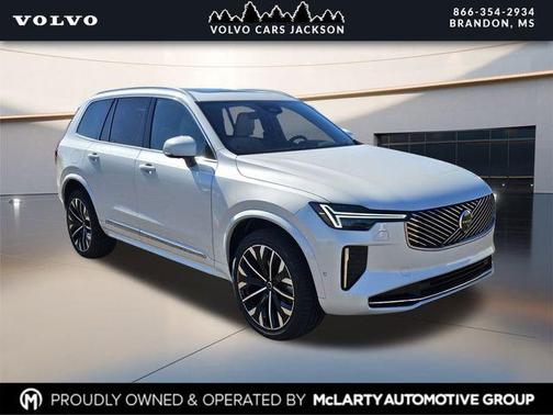 Crystal White Pearl 2026 Volvo XC90 Plus, B6 AWD Gas (mild hybrid), Gasoline, Bright, 7 Seats