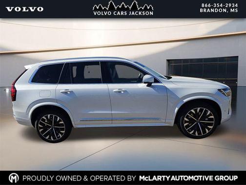 Crystal White Pearl 2026 Volvo XC90 Plus, B6 AWD Gas (mild hybrid), Gasoline, Bright, 7 Seats