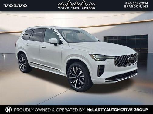Crystal White Pearl 2026 Volvo XC90 Core, B5 AWD Gas (mild hybrid), Gasoline, Bright, 7 Seats